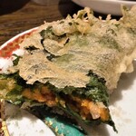 天七 - 雲丹の大葉包み