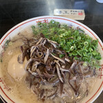 博多ラーメン なみへい - 半熟煮玉子　ネギ、キクラゲ多め