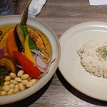 Rojiura Curry SAMURAI. - ラムと野菜・マイルドココナッツ・ライス80ｇ３辛　1470円