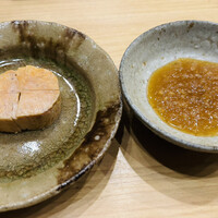 寿司処 しん - 余市産　あん肝　玉ねぎ　ポン酢