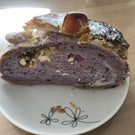 パン工房 ブランジェリーケン - 紫芋スイートポテトパイのベーグル