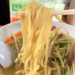 みそ壱 - 麺のアップ