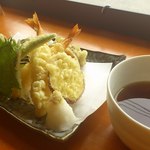 かま釜うどん - 天ぷら盛合わせ