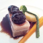 レストラン アンジュール - 130707　豚バラとプラムの煮込み