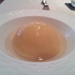 レストラン アンジュール - 130707　桃のコンポート