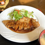Biakku Oomori Ken - 白金豚ステーキ　てりやきソース
