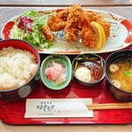 創菜旬魚はしもと - カキフライ膳 1,408円