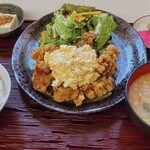 Kominka Izakaya T△Kuya - 鳥タル定食　自家製のタルタルめちゃくちゃ美味しい♪