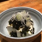 韓国のりの冷奴