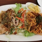 リュウ - ・「ハーフパスタプレートランチ(¥1250)」のアップ。