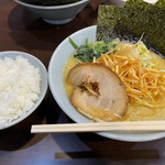 松壱家 - ネギラーメン(醤油豚骨)