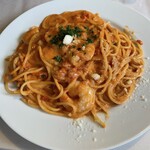 イルファーロ - エビとエビ味噌のトマトクリームパスタ