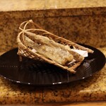 にぎり鮨 一五〇 - メヒカリの唐揚げ