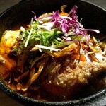 Thumbs up coffee with CURRY BONANZA - チキンスープカレー