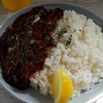 Thumbs up coffee with CURRY BONANZA - スープカレーのライスにルートッピング