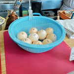 丸池製麺所 - 1番笑顔の玉子にしました♡