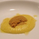 オステリア・オリエーラ - Jul, 2013　宮城県産ウニととうもろこしのピューレ