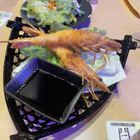肉寿司 イタリアンバル 閂 心斎橋店 - 串物(天使のエビ)