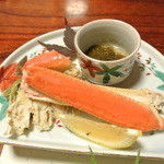 ずわい蟹ともずく酢