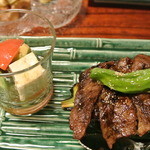 はせ川 - 賀茂茄子田楽とアボカドサラダ