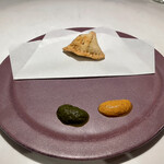 Spice & Dining KALA - 強肴　　仔羊と納豆のサモサ 2種のチャトニで