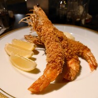 洋食 つばき - 車海老のフライ