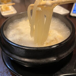 三宿トラジ - 卵スープに麺