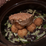 銀座 しのはら - カニクリームコロッケご飯