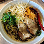 拉麺大公 - 【限定】マー油とんこつにんにくラーメン