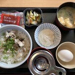 なか卯 - さば玉かけ朝食並ご飯430円税込