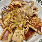 カネヒデ小林商店 - 烏賊の一夜干しはワイフが長葱と茗荷と一緒に甘口醤油で炒めてくれました　最高です！