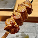 とり茶太郎 - ホロホロ鳥のレバー　近火の強火の真骨頂です