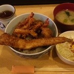 丸福 - 特天丼￥700