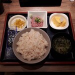 回転寿司みさき - ねぎとろ定食５５０円酢飯大盛