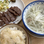 Sendai Tanya Rikyuu - 【’22.10】牛タンさがり焼きと麦とろ定食　1410えん