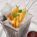 White truffle flavored potato fries/truffle french fries