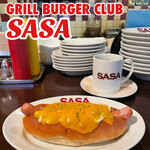 GRILL BURGER CLUB SASA - 『CHEESE DOG¥900』 ※ホットドッグには付け合わせはありません。 ※平日ランチは、ソフトドリンク付