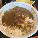 うどん食堂 つばめや - お決まりのラストのカレーライス