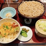 天ぷら 左膳 - 天とじそば定食