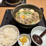 Aji No Mingei - 肉すきうどんのごはんセット