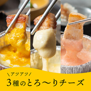 大人気！サムギョプサル×3種のチーズ！