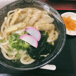 ながの うどん - ごぼう天うどん　大盛り　450円