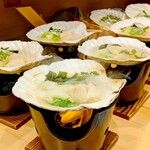 Raunji Sakasu - 朝食バイキング・帆立の貝焼き