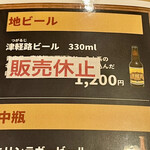 Morino Resutoran Raian - あら！地ビール販売休止って・・・生産が追い付かないんだってｗ