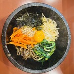 Stone grilled bibimbap