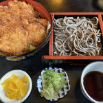 そば処 日本ばし - まぐろカツ丼セット