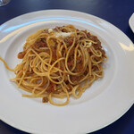 トラットリア・イタリア - 牛バラ肉のトマトソーススパゲッティ