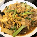 吉満飯店 - 豚肉と木耳と玉子の炒め