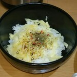 麺屋真星 - 炙りチーズご飯(300円)
