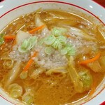 阿賀野川サービスエリア（上り) - 野菜たっぷり背脂味噌ラーメン